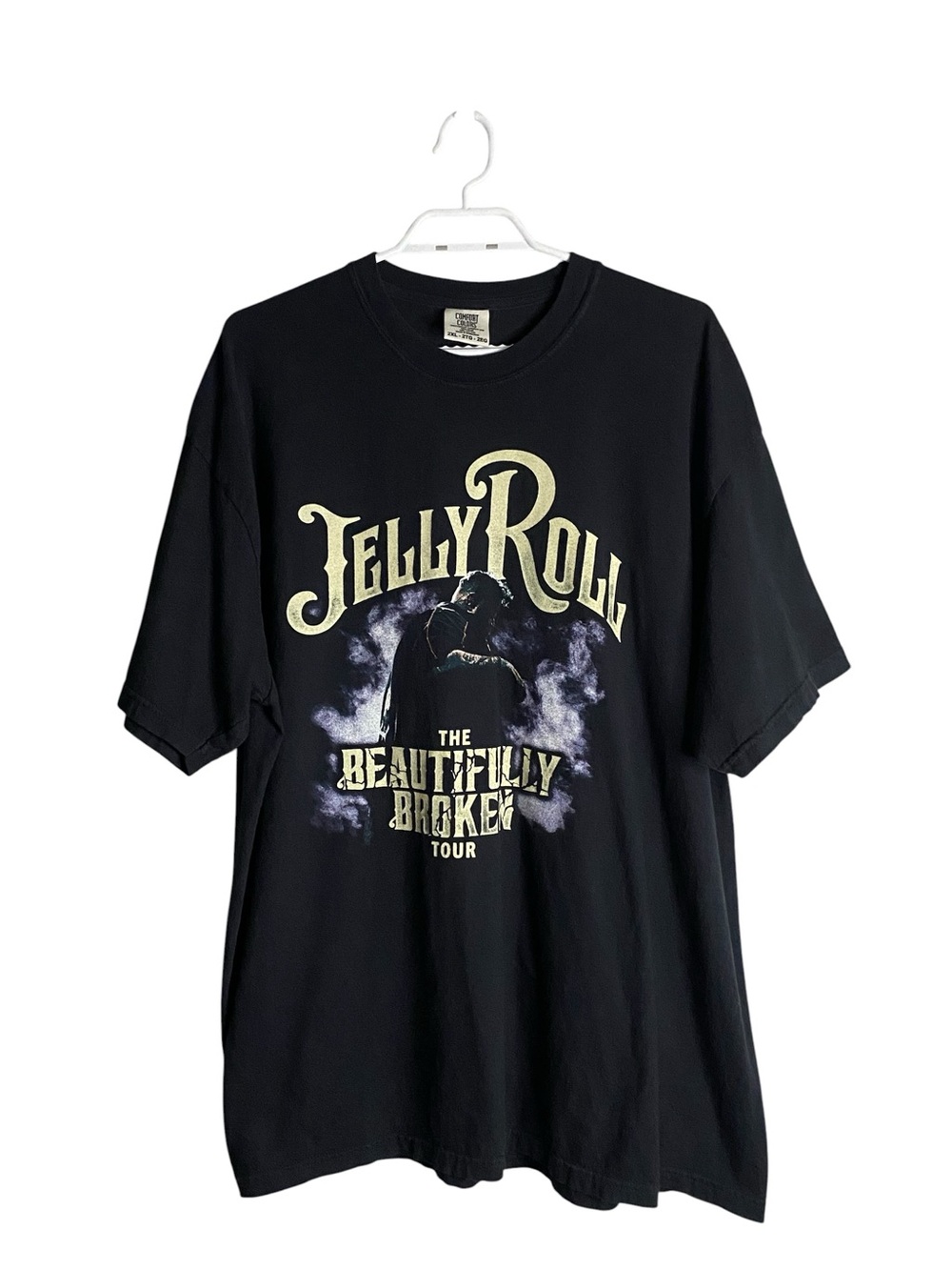 Comfort Colors Black Jelly Roll "The Beautifully Broken" Tour Tee